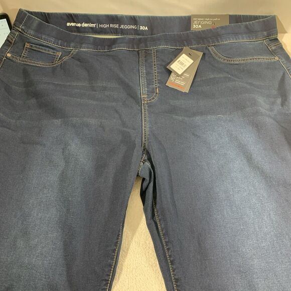 Avenue Denim High Rise Jeggings Plus Size 30 Nwt - Picture 8 of 8